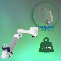 ErgonoFlex Bras Médical écran PH Ajustable en hauteur de 300+240 mm pour moniteur Philips Intellivue fixation sur Din Rail Horizontal