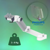 ErgonoFlex Bras Médical Ajustable en hauteur de 300+240mm pour moniteur Philips Intellivue fixation sur Din Rail Vertical