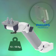 ErgonoFlex Bras Médical Ajustable en hauteur de 300 mm pour moniteur Philips Intellivue fixation sur Din Rail Vertical