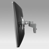 ErgonoFlex Rotule Triple pivots Design quick Release pour barre porte rail de bureau Design