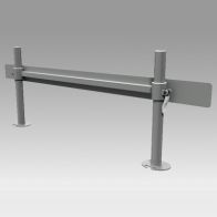 ErgonoFlex Base pour barre porte rail de bureau Economique