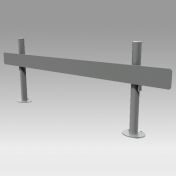Base pour barre porte rail de bureau Economique