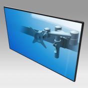 Bras double articulation sur pole pour barre porte rail Economique