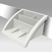 Support multi accessoires pour barre porte rail de bureau Economique