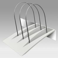 ErgonoFlex Support de dossiers pour barre porte rail de bureau Economique