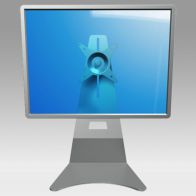 ErgonoFlex Pied design pour écran à rotule fixation bureau