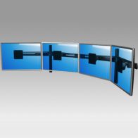ErgonoFlex Bras Professionnel pour 4 écrans Horizontaux fixation bureau