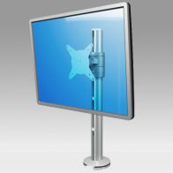 ErgonoFlex Bras Dynamique pour écran à rotule sur pole fixation bureau