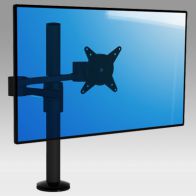 ErgonoFlex Bras Dynamique pour écran à double extensions sur pole fixation bureau