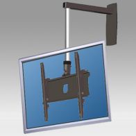 Bras suspendu à 100 cm inclinable pour écran 30"- 70"