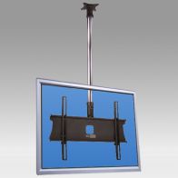 ErgonoFlex Support Plafonnier Colonne de 3 Mètres pour 1 écran de 40"- 70" 60Kg