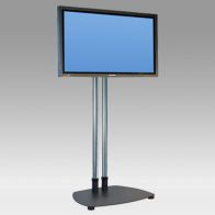 ErgonoFlex Pied Stand Vision Tube 141 cm pour 1 écran de 32"-80" 80 Kg