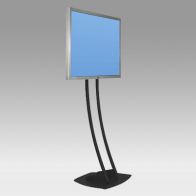 ErgonoFlex Pied Stand Vision Hall 183 cm pour 1 écran de 30"-57" 80 Kg