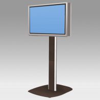 ErgonoFlex Pied Stand Vision Pro 150 cm pour 2 écrans dos à dos de 32"-60" 75 Kg