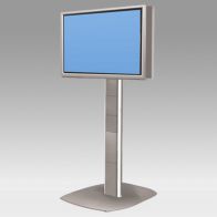 ErgonoFlex Pied Stand Vision Pro 150 cm pour 2 écrans dos à dos de 32"-60" 75 Kg