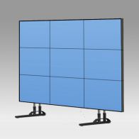 ErgonoFlex Pied Stand Vision Tube 205 cm pour 9 écrans de 40"-55" 35 Kg