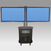 ErgonoFlex Chariot Stand Vision MCC Visio 150 cm pour 2 écrans de 32" - 60" 60 Kg