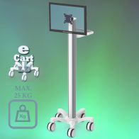 ErgonoFlex Chariot Médical "e Cart LD 3" Pré-configuration pour écran