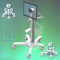 ErgonoFlex Chariot Médical "e Cart HD 11" Pré-configuration pour écran