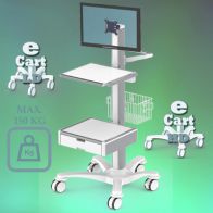 ErgonoFlex Chariot Médical "e Cart HD 13" Pré-configuration pour écran