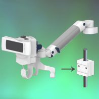 ErgonoFlex Bras Médical Ajustable en hauteur de 300 mm moniteur Dräger M500 / M540 fixation Pole Variable 23 - 40 mm