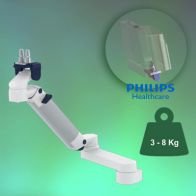 ErgonoFlex Bras Médical Ajustable en hauteur de 300+240mm pour moniteur Philips Intellivue fixation murale