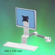 ErgonoFlex Bras Médical Combo Horizontal de 2 x 300 mm fixation murale
