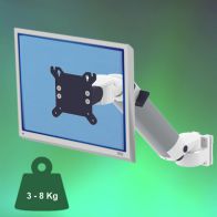 ErgonoFlex Bras Médical Ajustable en hauteur de 300 mm pour écran fixation murale