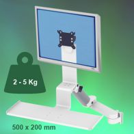 ErgonoFlex Bras Médical Combo Ajustable en hauteur de 300+240 mm fixation murale