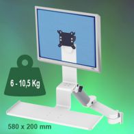 ErgonoFlex Bras Médical Combo Ajustable en hauteur de 300+240 mm fixation murale