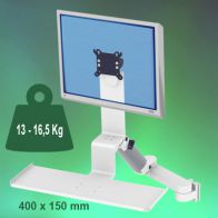 ErgonoFlex Bras Médical Combo Ajustable en hauteur de 300+240 mm fixation murale