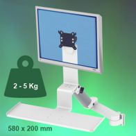 ErgonoFlex Bras Médical Combo Ajustable en hauteur de 300+240 mm fixation murale