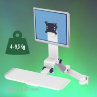 ErgonoFlex Bras Médical Combo Rabattable de 300 + 240 mm fixation murale