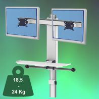 ErgonoFlex Bras Médical Combo Dual Lift 3 Ajustement en hauteur automatique fixation murale