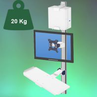 ErgonoFlex Bras Médical Combo Horizontal de 240 mm fixation murale