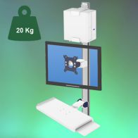 ErgonoFlex Bras Médical Combo Horizontal de 300 mm fixation murale