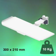 ErgonoFlex Bras Médical rabattable à pivot court pour clavier et souris, fixation murale sur rail Vertical à glissière