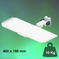 ErgonoFlex Bras Médical rabattable à pivot court pour clavier et souris, fixation murale sur rail Vertical à glissière