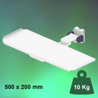 ErgonoFlex Bras Médical rabattable à pivot court pour clavier et souris, fixation murale sur rail Vertical à glissière