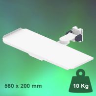 ErgonoFlex Bras Médical rabattable à pivot court pour clavier et souris, fixation murale sur rail Vertical à glissière