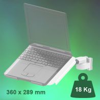 ErgonoFlex Bras Horizontal 240 mm équipé d‘un support pour ordinateur portable inclinable
