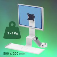 ErgonoFlex Bras Médical Standard Combo Ajustable en hauteur de 300 mm Montage sur Pole Variable de 23 à 40 mm