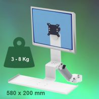 ErgonoFlex Bras Médical Standard Combo Ajustable en hauteur de 300 mm Montage sur Pole Variable de 23 à 40 mm
