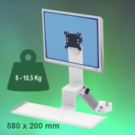 ErgonoFlex Bras Médical Standard Combo Ajustable en hauteur de 300 mm Montage sur Pole Variable de 23 à 40 mm