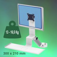ErgonoFlex Bras Médical Standard Combo Ajustable en hauteur de 300 mm Montage sur Pole Variable de 23 à 40 mm
