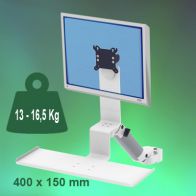 ErgonoFlex Bras Médical Standard Combo Ajustable en hauteur de 300 mm Montage sur Pole Variable de 23 à 40 mm