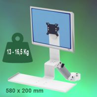 ErgonoFlex Bras Médical Standard Combo Ajustable en hauteur de 300 mm Montage sur Pole Variable de 23 à 40 mm