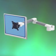 ErgonoFlex Bras Médical Horizontal de 2 X 300 mm pour écran Montage sur Pole Variable de 23 à 40 mm