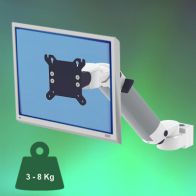 ErgonoFlex Bras Médical Ajustable en hauteur de 300 mm pour écran Montage sur Pole Variable de 23 à 40 mm