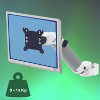 ErgonoFlex Bras Médical Ajustable en hauteur de 300 mm pour écran Montage sur Pole Variable de 23 à 40 mm
